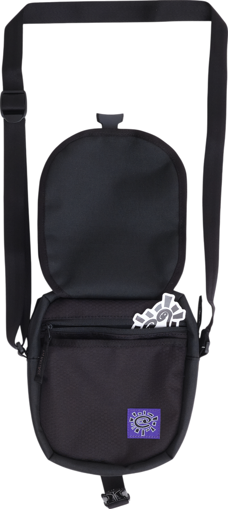 Always Do What You Should Do Side Trapper Bag - Black