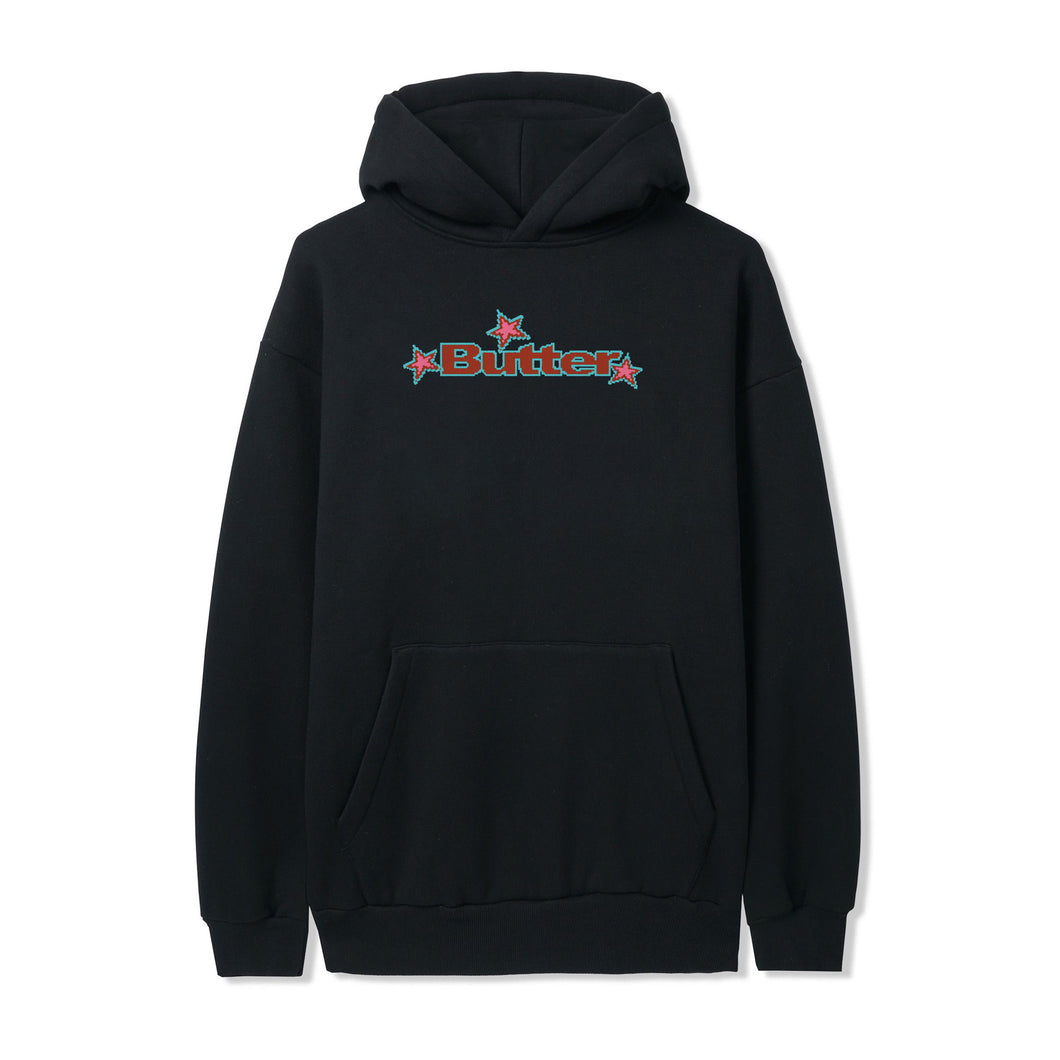 Butter Goods Star Logo Pullover Hood - Black