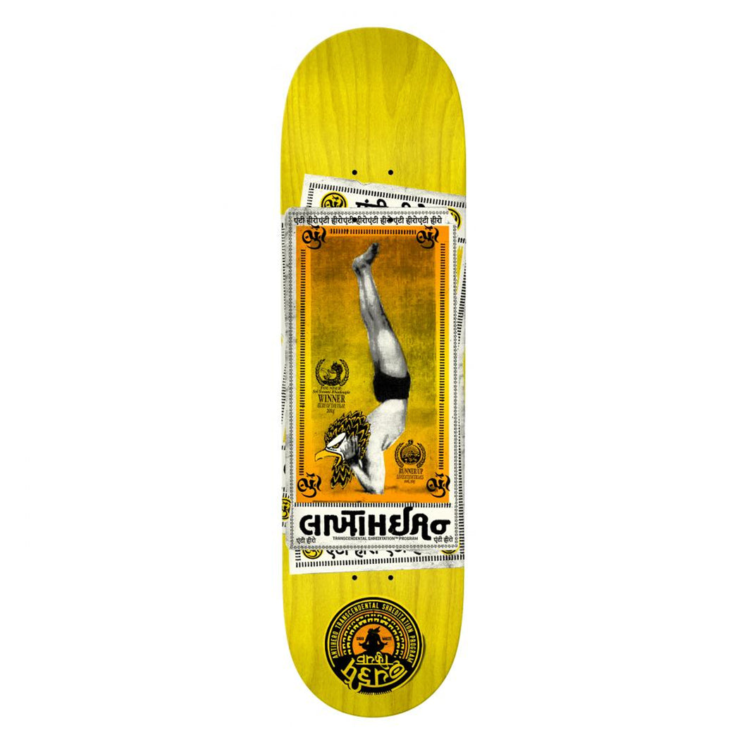 Anti Hero Skateboards Nahmaste Skateboard Deck Yellow Stain - 8.75