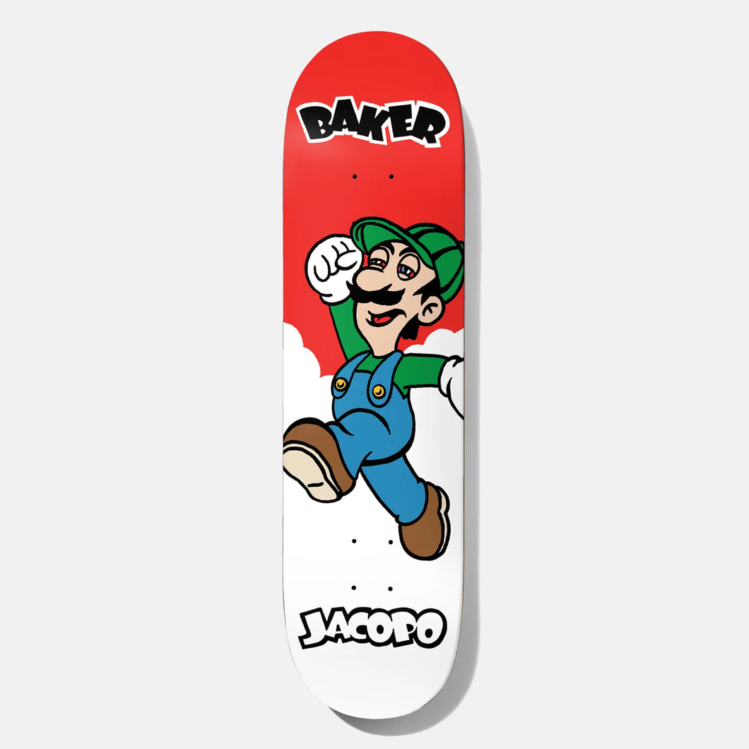Baker Jacopo Carozzi Power Up Again Skateboard Deck - 8.25