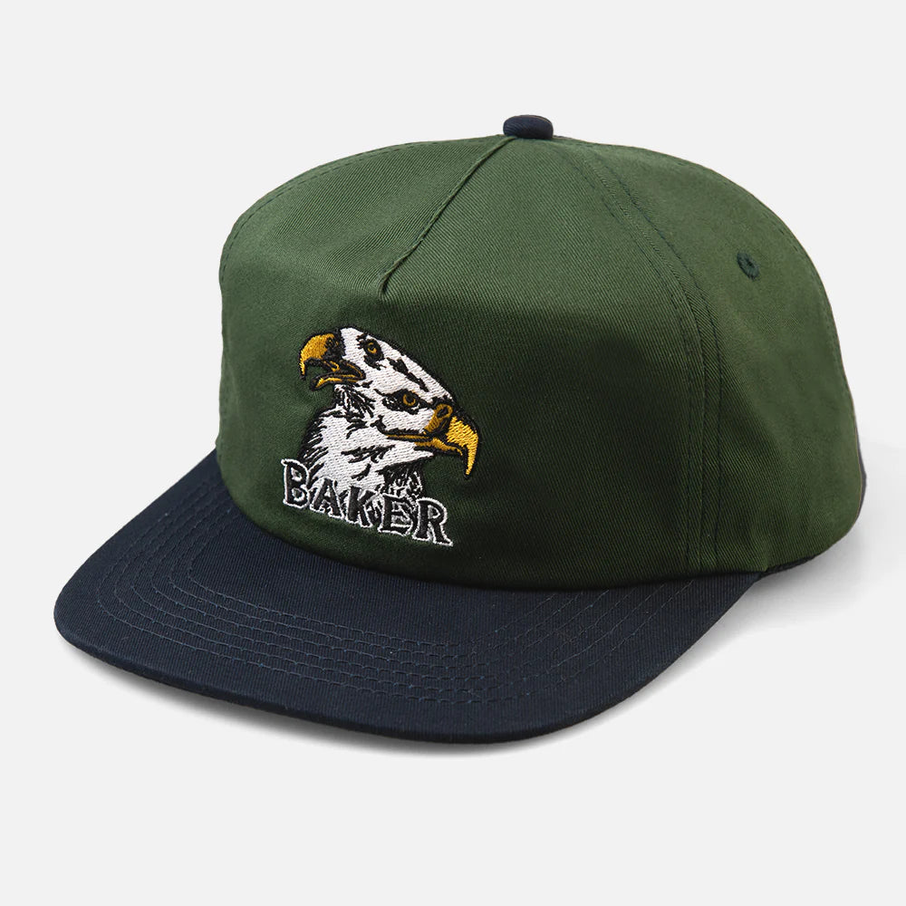 Baker Eagle Eyes Snapback Cap - Green / Blue