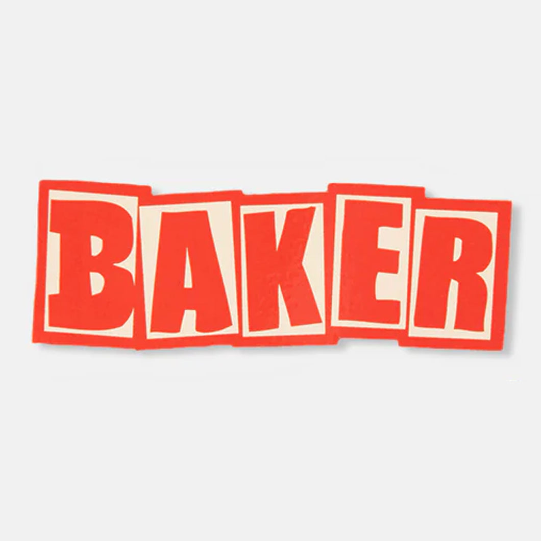 Baker Skateboards Brand Logo Sticker - Red