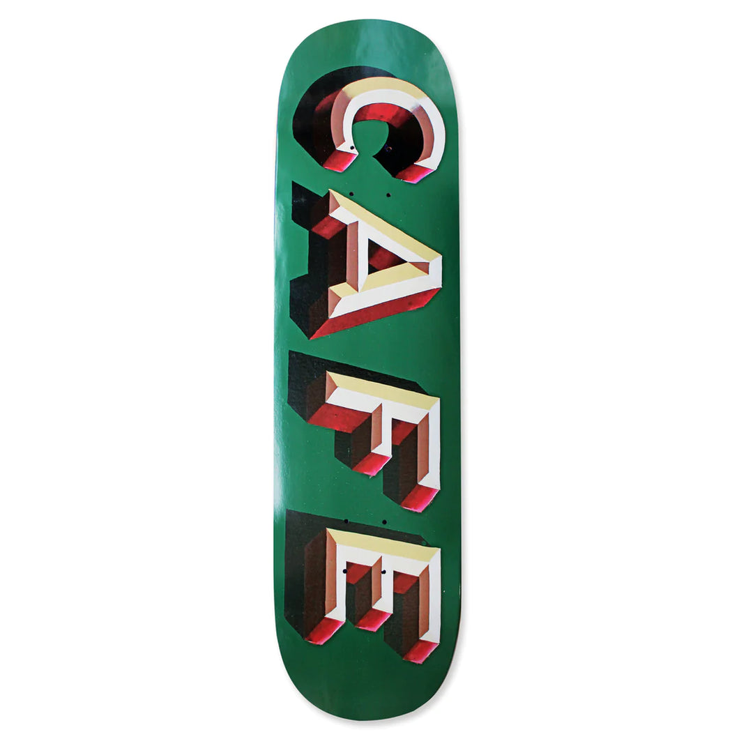 Skateboard Cafe Mr Finbar C2 Shape Green Skateboard Deck - 8.38