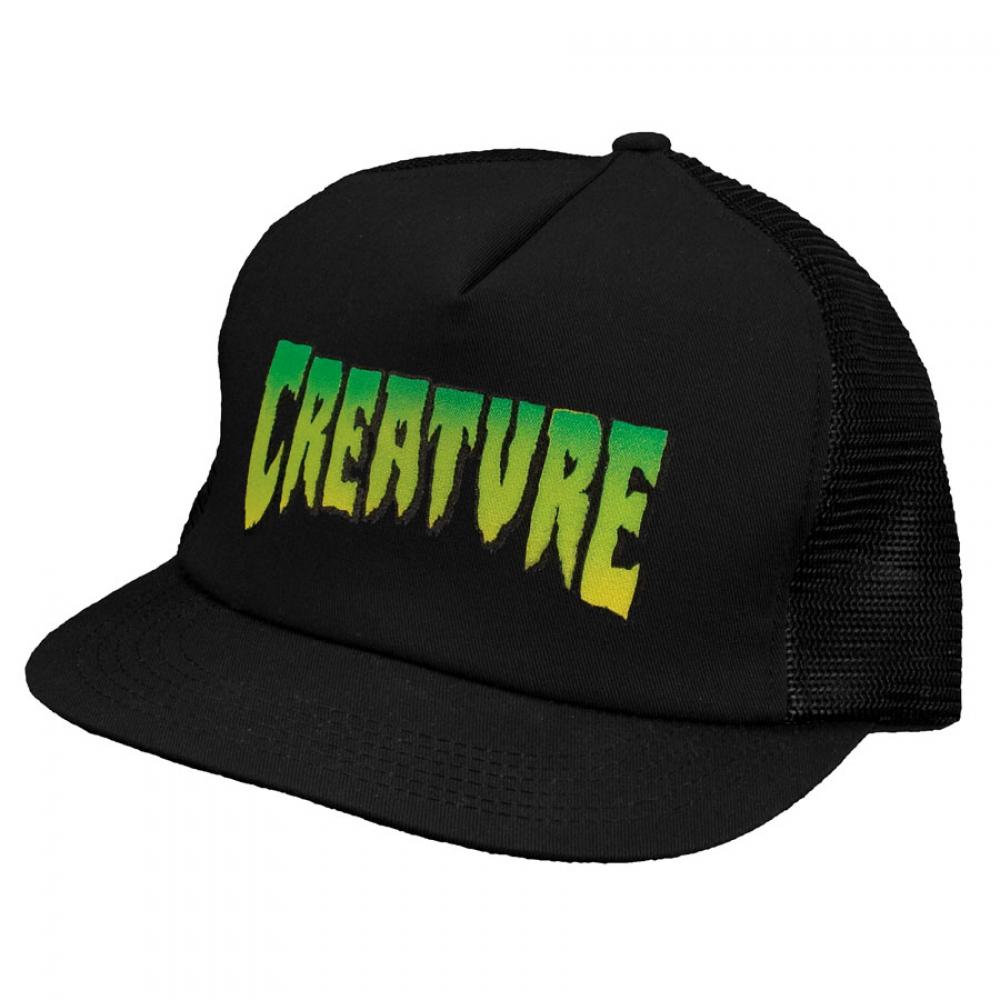 Creature Skateboards Logo Mesh Cap - Black