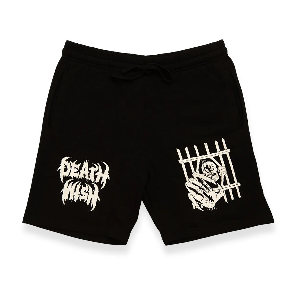 Deathwish Spookies Sweat Shorts - Black
