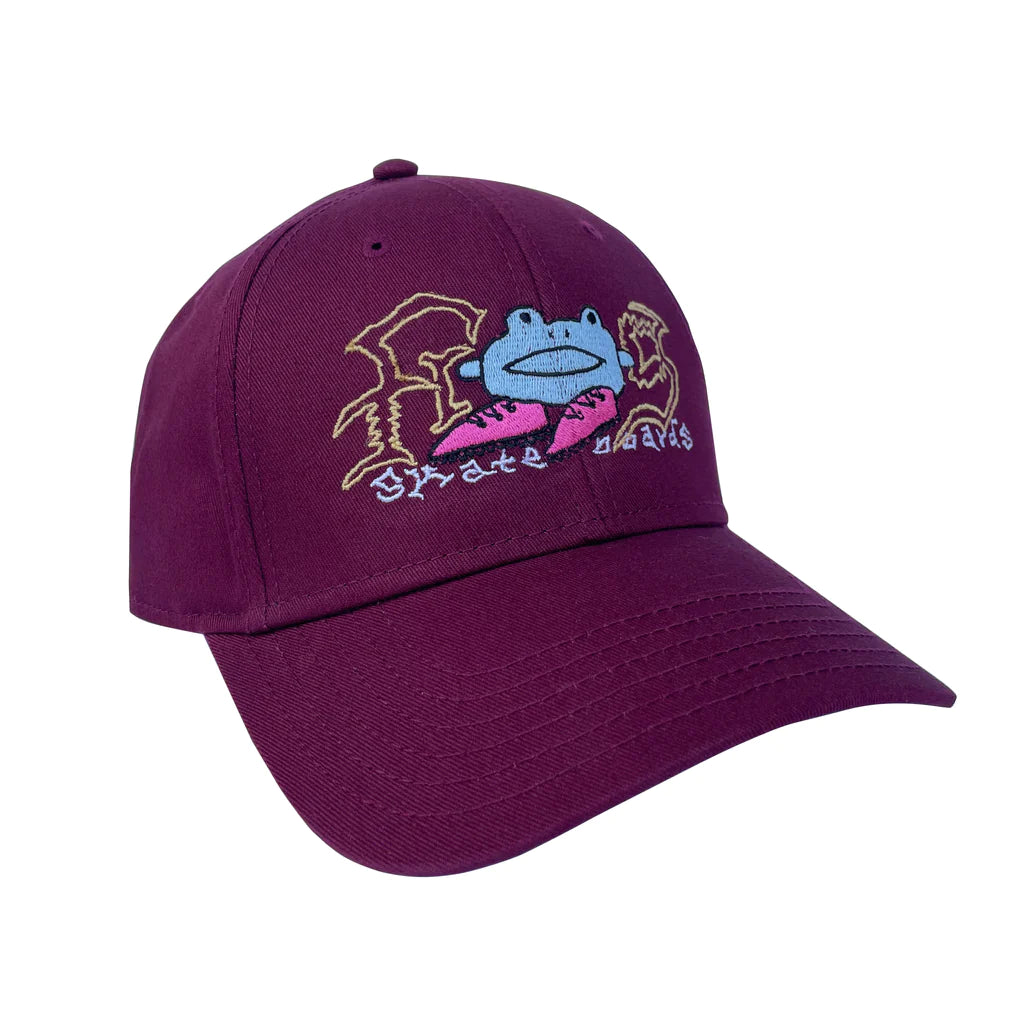 Frog Skateboards Big Shoes Cap - Maroon