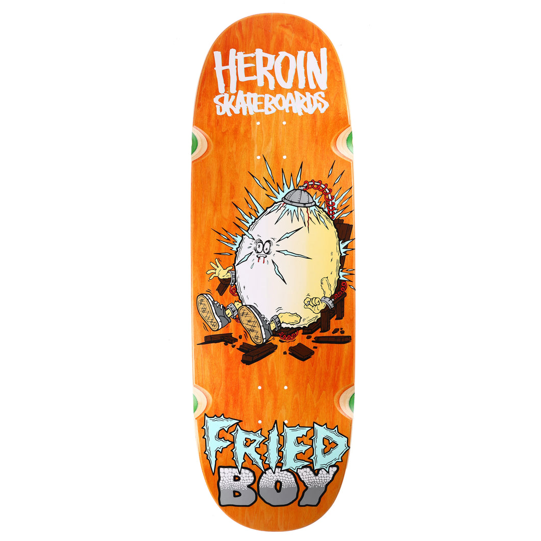 Heroin Skateboards Fried Boy Skateboard Deck - 10.4