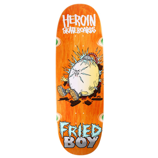 Heroin Skateboards Fried Boy Skateboard Deck - 10.4