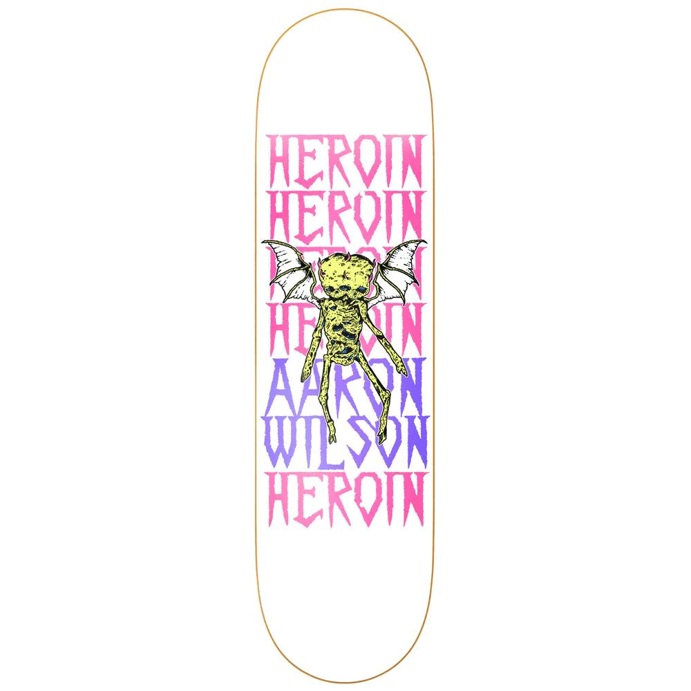 Heroin Skateboards Aaron Wilson Die Tonight Skateboard Deck - 8.5
