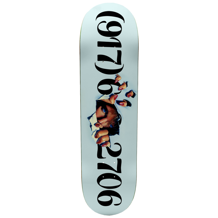 917 Dialtone Ripper Blue Skateboard Deck - 8.25