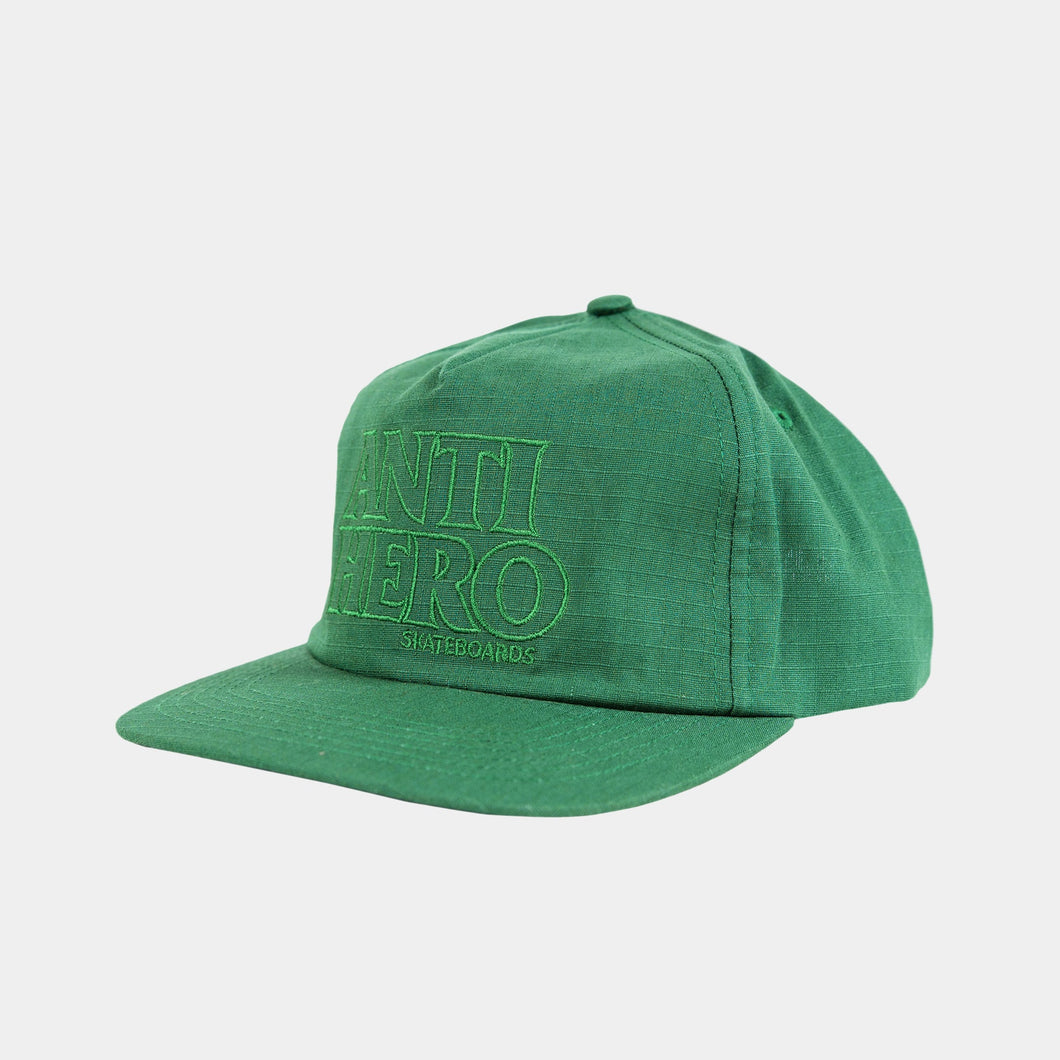 Anti Hero Black Hero Outline Snapback Cap Green