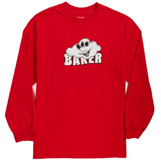 Baker Skateboards Cloud 3 Long Sleeve Tee Red