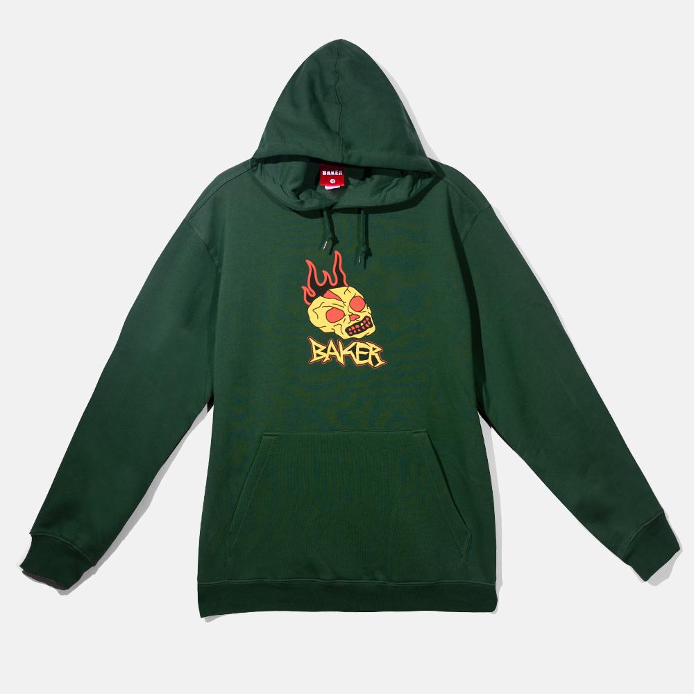 Baker Skateboards Dagger Hoodie - Forest Green