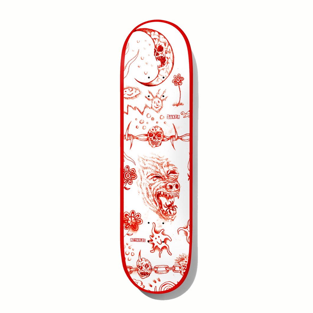 Baker Skateboards Reynolds Lunacy Skateboard Deck - 8.5