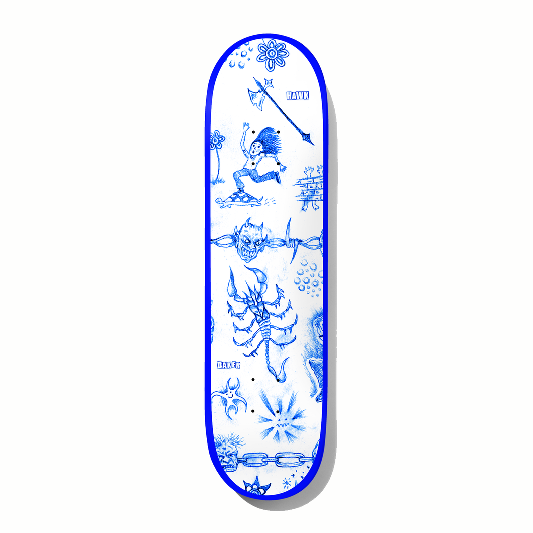 Baker Skateboards Riley Hawk Lunacy Skateboard Deck - 8.25