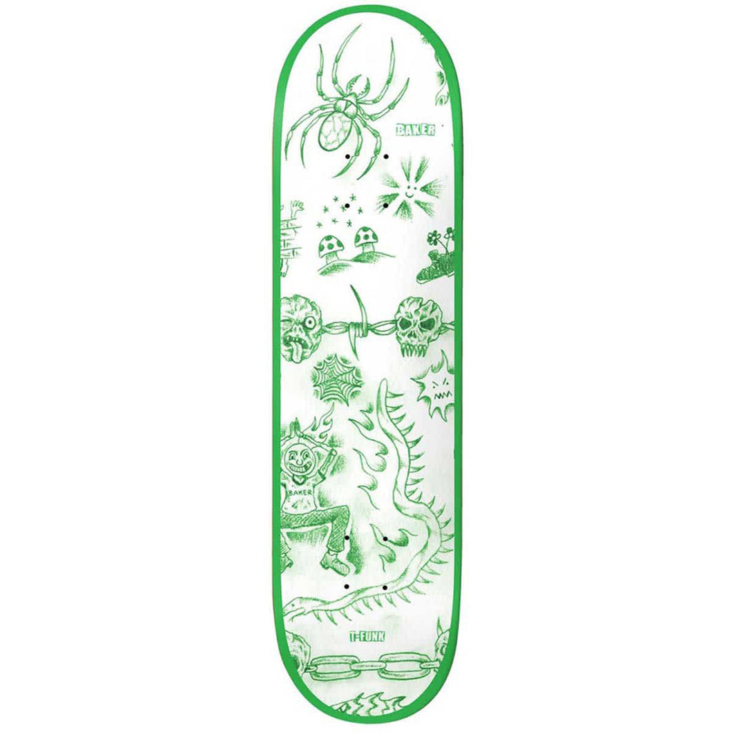 Baker Skateboards T-Funk Lunacy Skateboard Deck - 8.3875