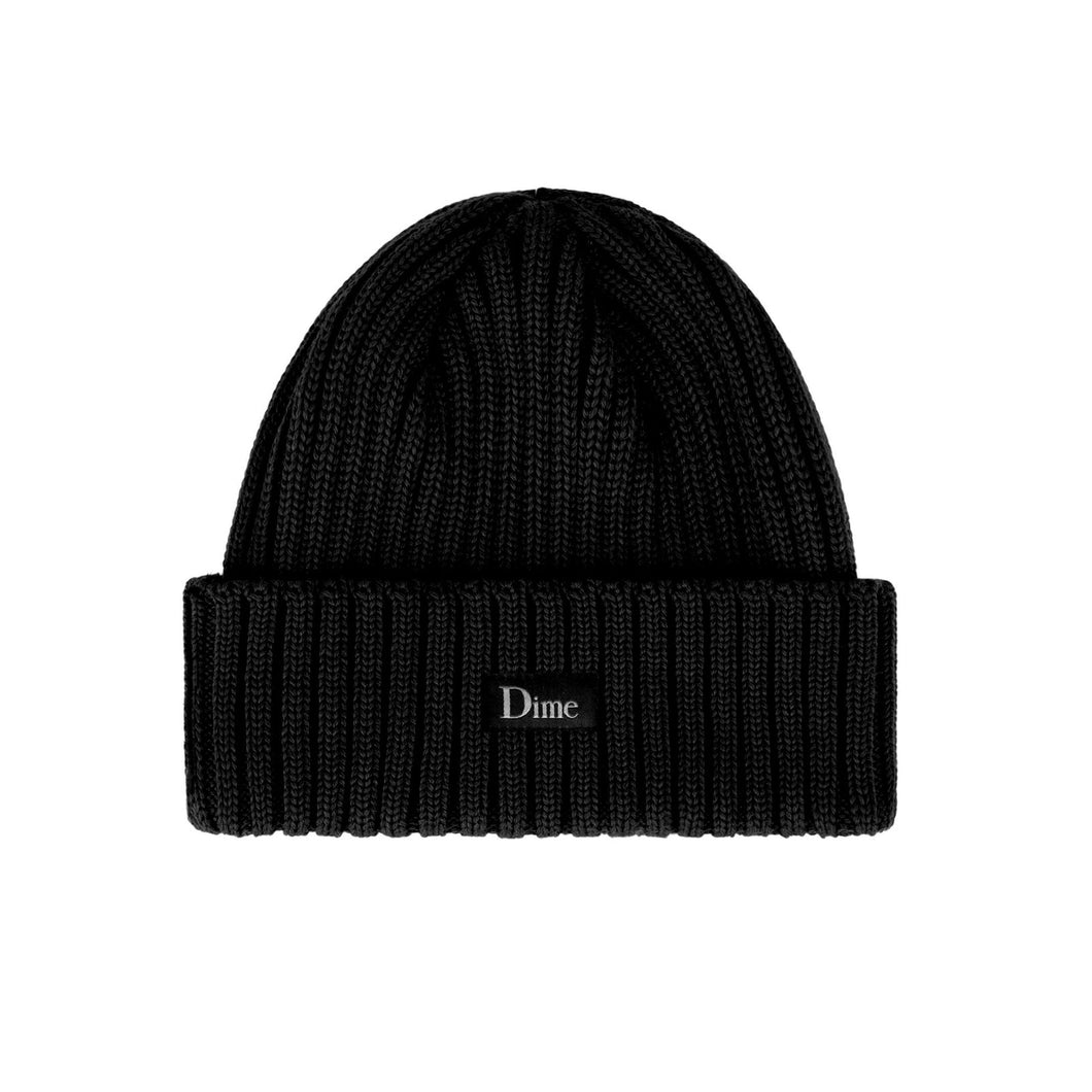 Dime MTL Classic Rib Beanie - Black