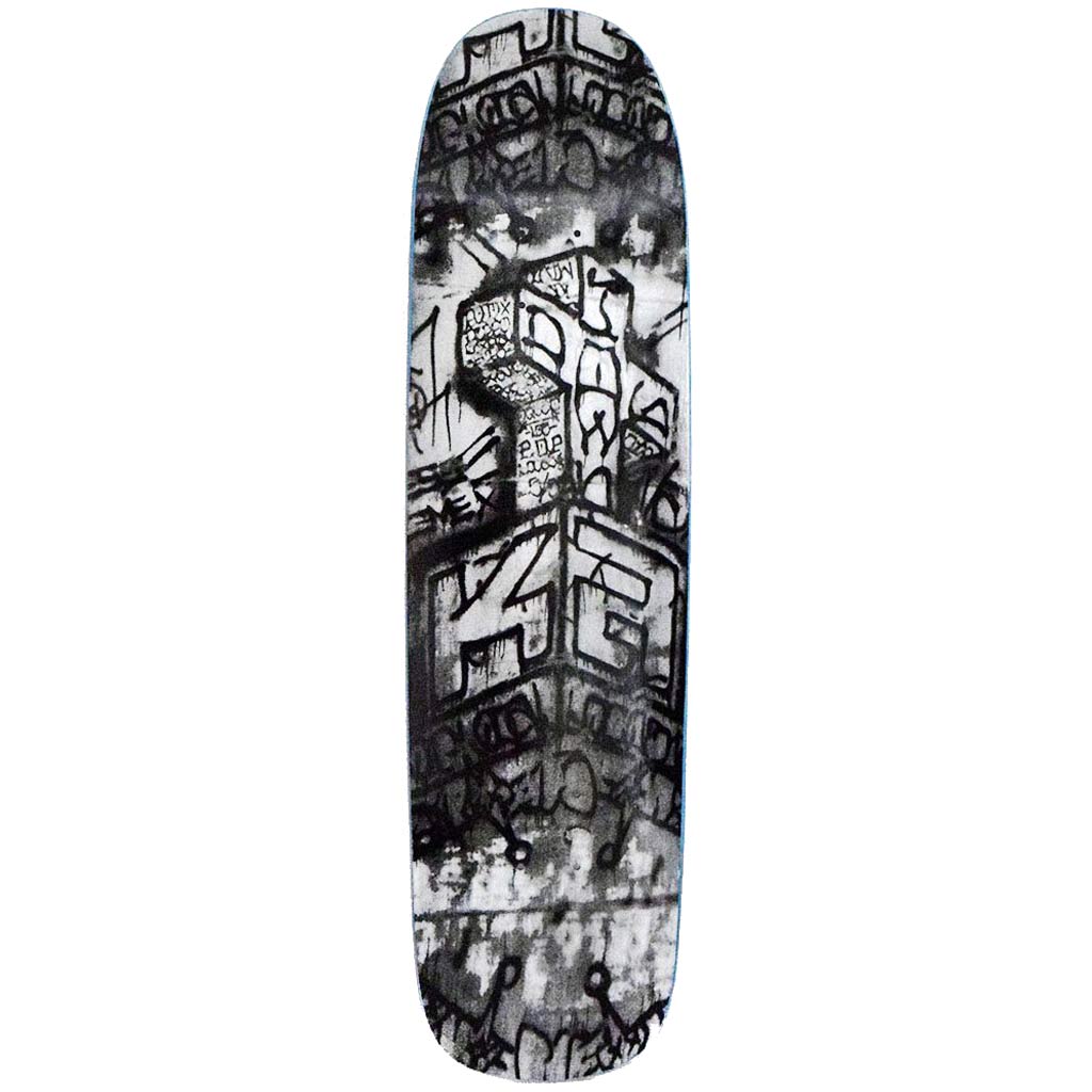 DOGTOWN Skateboards Graffiti Wall Pool Shaped Skateboard Deck - 8.375