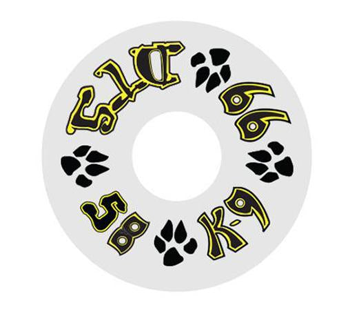 Dogtown K-9 Street Skateboard Wheels 58mm x 99a - White