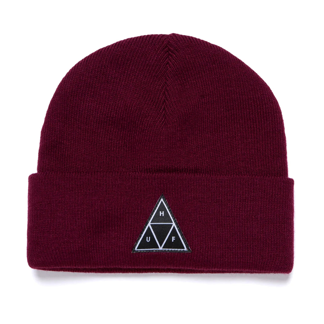 HUF Essentials Triple Triangle Beanie - Eggplant