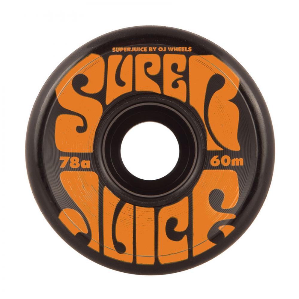 OJ Wheels Super Juice 78A Skateboard Wheels Black - 60mm