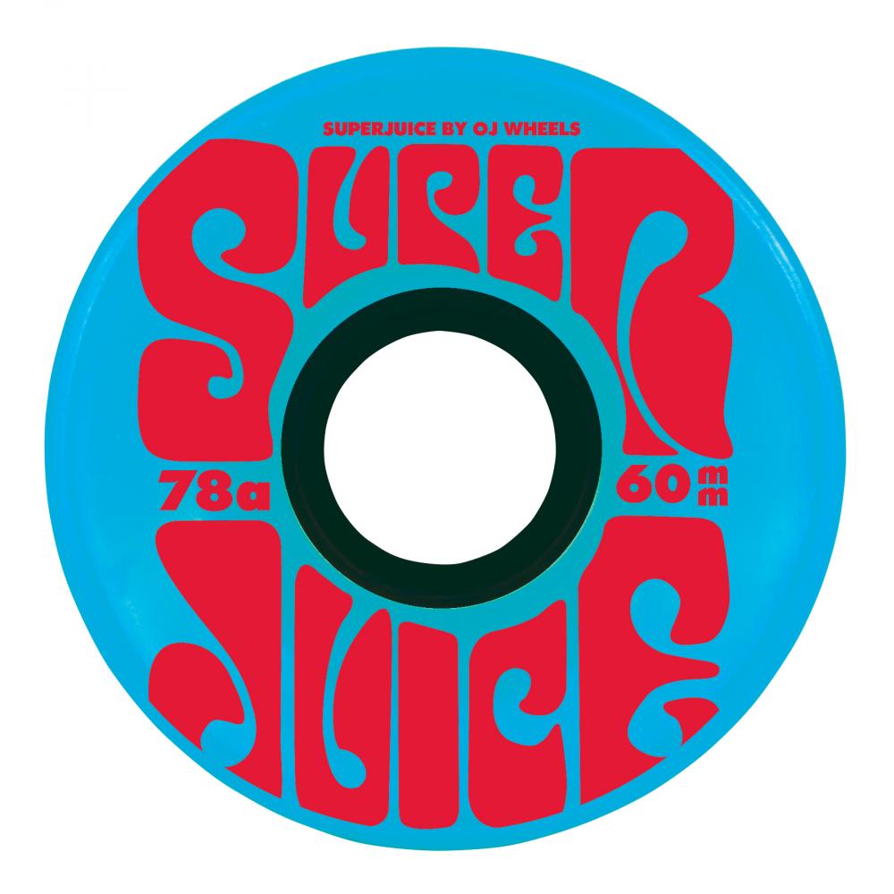 OJ Wheels Super Juice 78A Skateboard Wheels Citrus Blue - 60mm