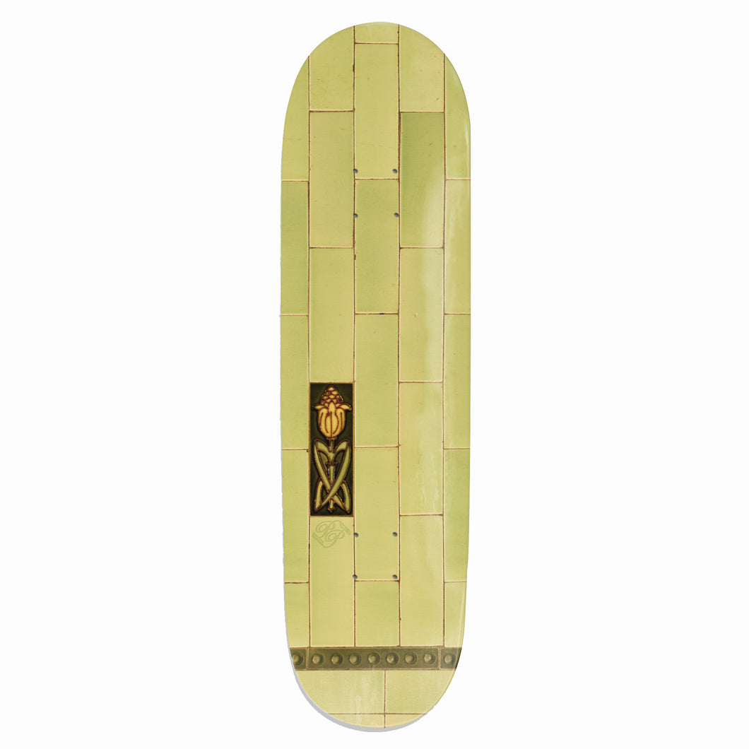 Pass-Port Tile Life (Lime) Skateboard Deck -8.25