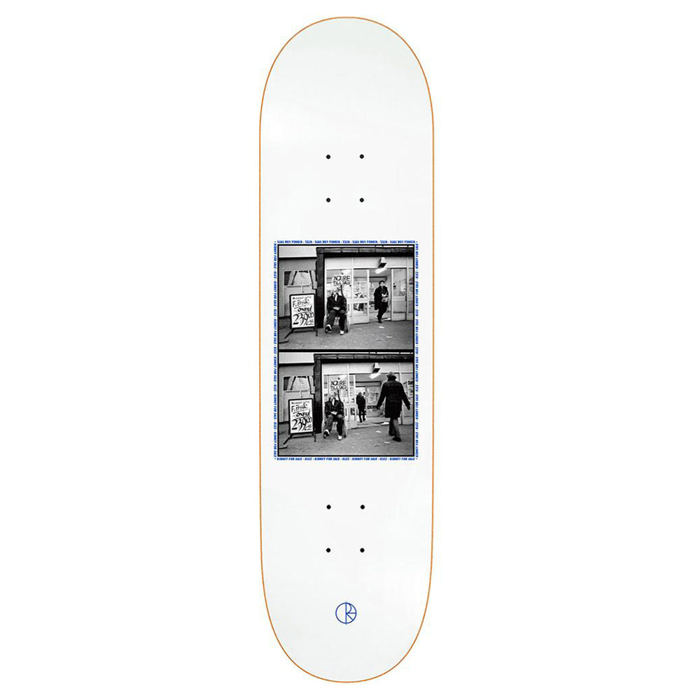 Polar Skate Co Klez Zawisza Kidney For Sale 2.0 White Skateboard Deck - 8.75