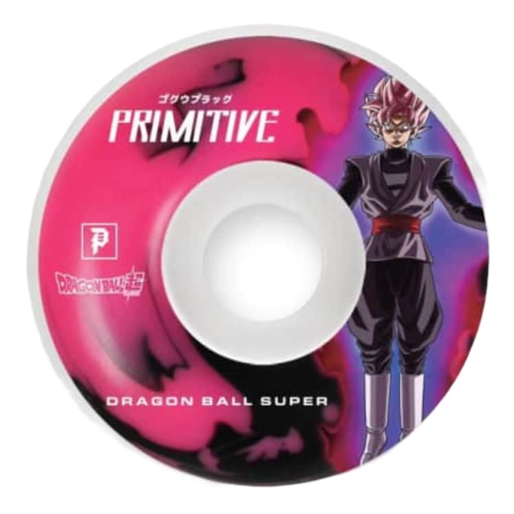 Primitive Skateboarding X Dragon Ball Goku Black Rose 99a Skateboard Wheels Pink - 54mm
