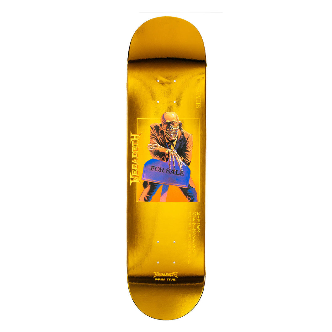Primitive Skateboards Miles Silvas Peace Sells Deck Skateboard Deck - 8.125 (Megadeth)