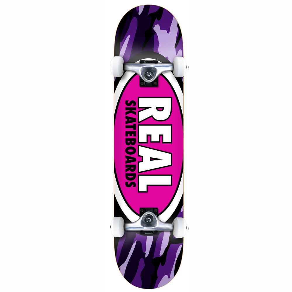 Real Skateboards Team Oval Camo MD Complete Skateboard - 8.00