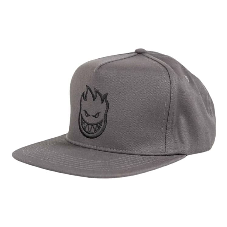 Spitfire Bighead Snapback Cap - Charcoal/Black