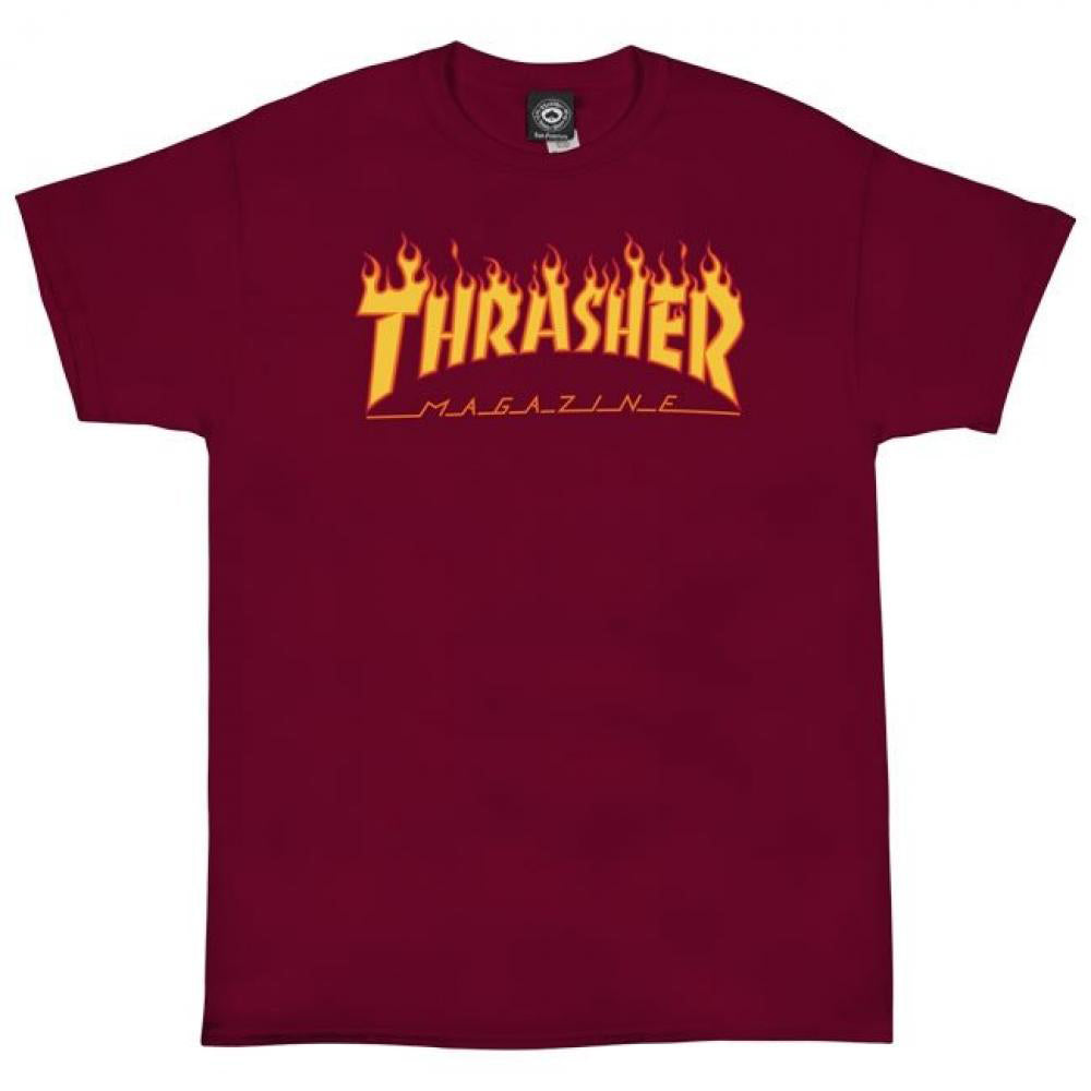 Thrasher Flame Logo Cardinal Red T-shirt