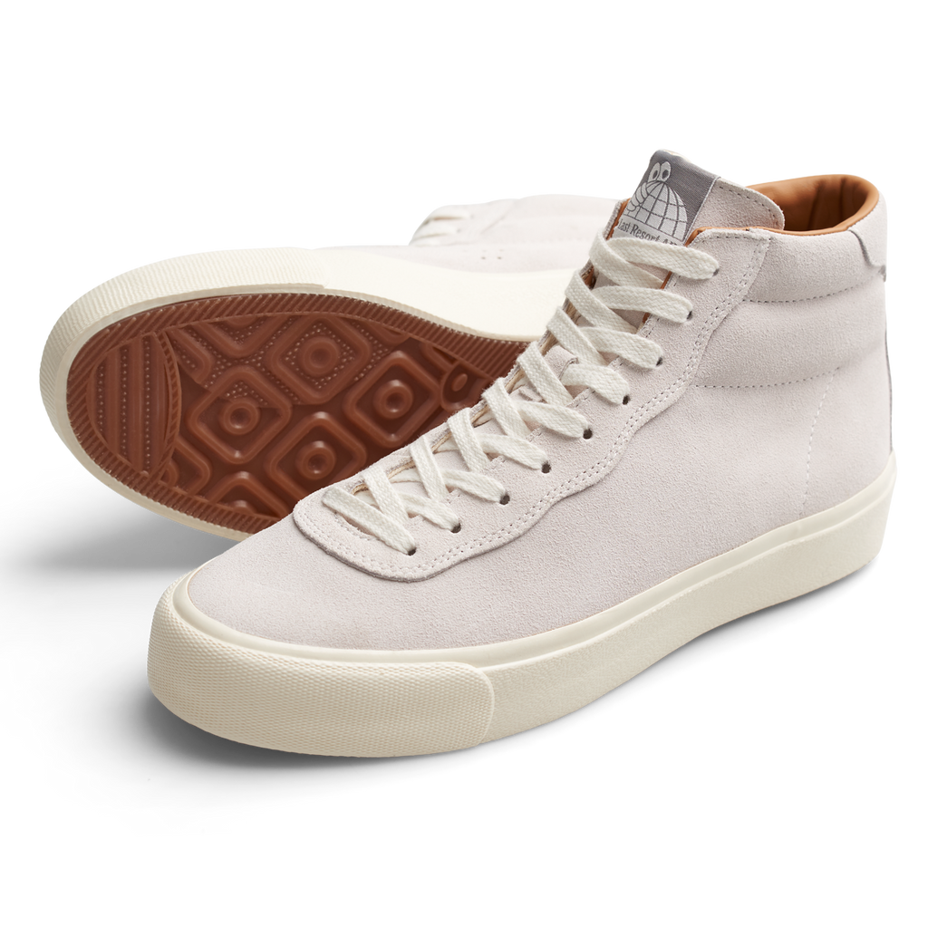 Last Resort VM001 Suede Hi White/White Skateboard Shoe Slugger Skate