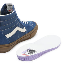 Vans Skate Sk8 - Hi Skate Shoes - Denim Blue/Gum