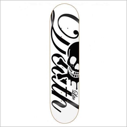Death Skateboards Script Life Skateboard Deck White - 7.75