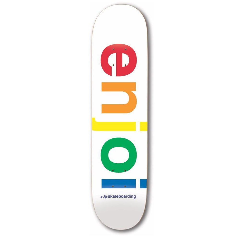 Enjoi Skateboards Spectrum White Skateboard Deck - 9.00