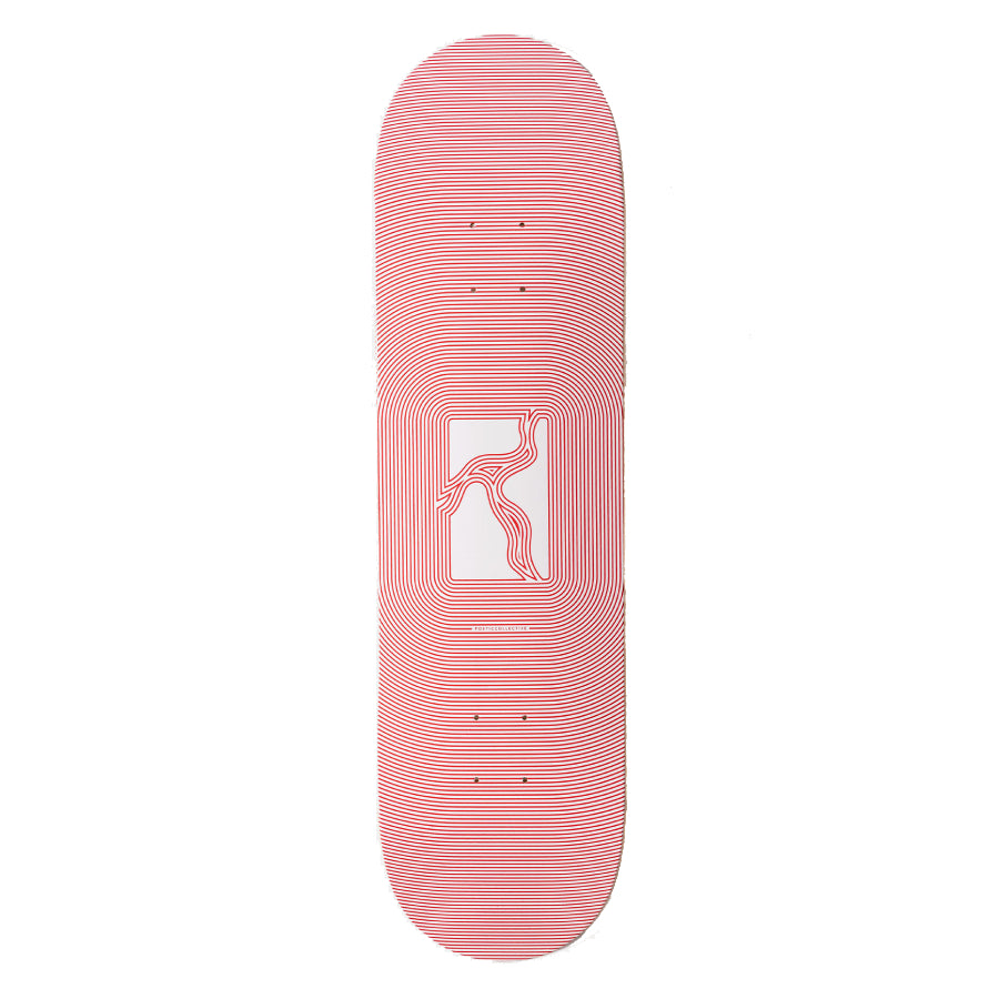 Poetic Collective Optical Skateboard Deck Red - 8.5
