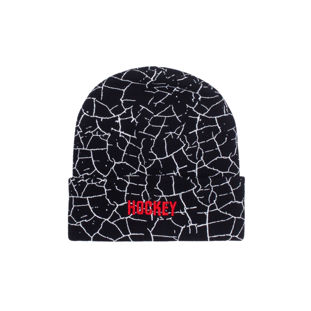 Hockey Crackle Beanie - Black