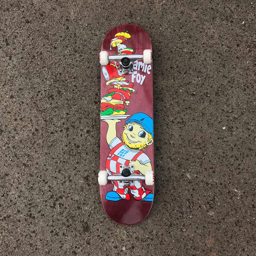 Deathwish Jamie Foy Big Boy Complete Skateboard - 8.00 (Purple Stain)