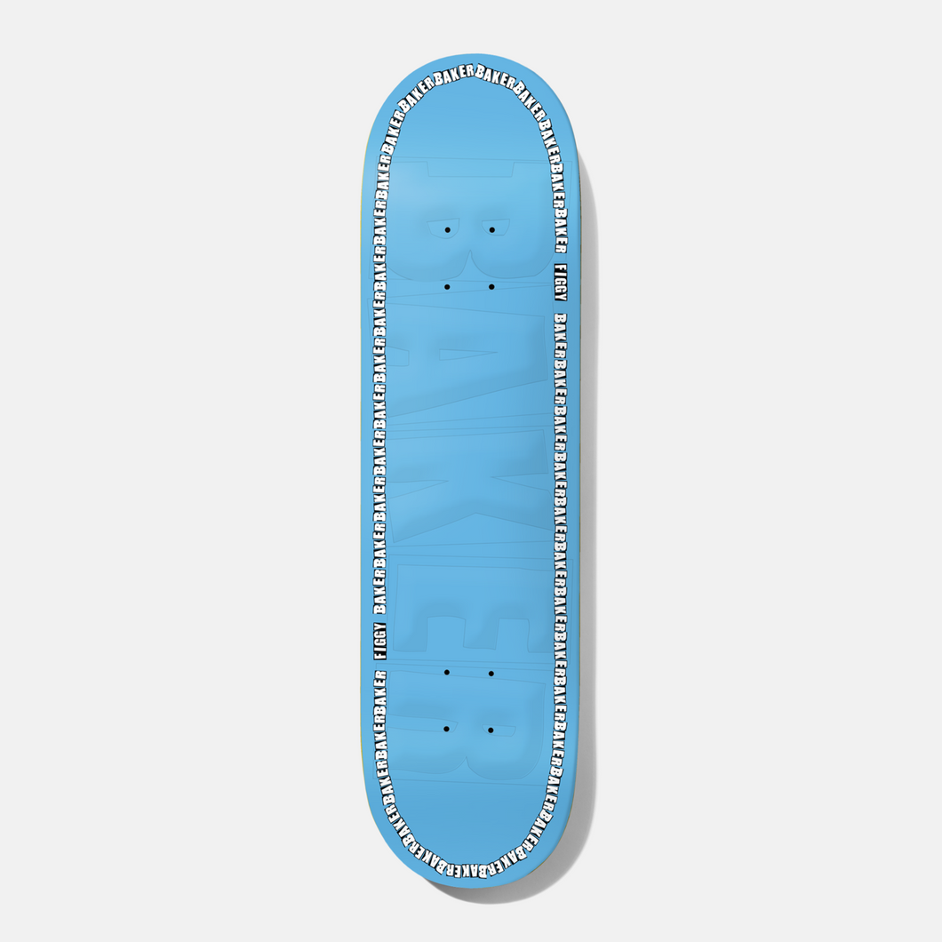 Baker Skateboards Figgy Edge Embossed Skateboard Deck - 8.38