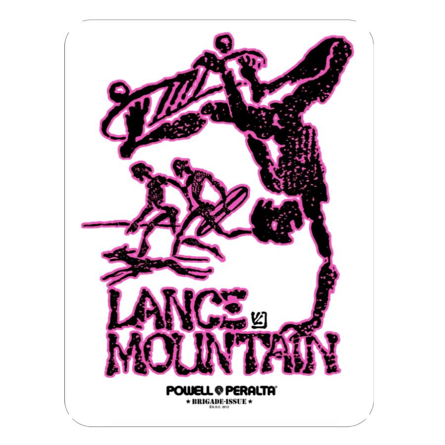 Powell Peralta - Lance Mountain Sticker - Pink