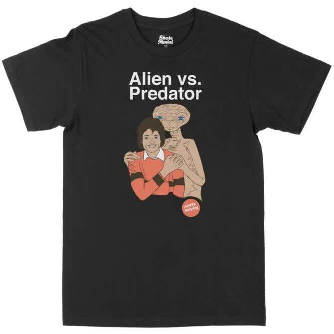 Skate Mental Alien VS Predator T-Shirt - Black