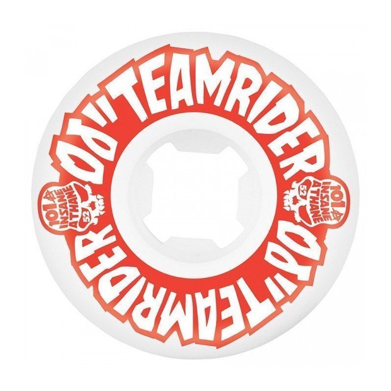 OJ Wheels INSANEATHANE EZ EDGE 101A White Skateboard Wheels - 52mm