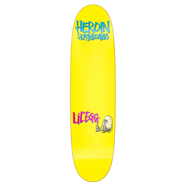 Heroin Skateboards The Lil Egg Skateboard Deck - 7.9