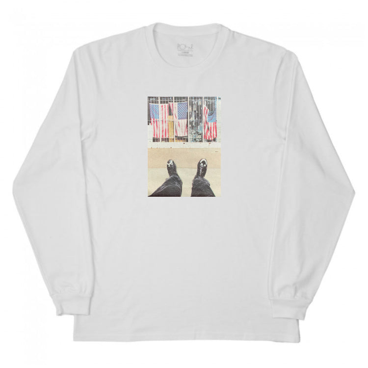 Polar Skate Co. Happy Sad Around The World Long Sleeve - White