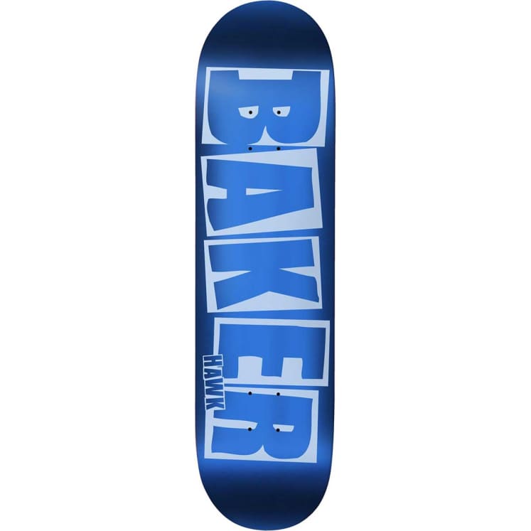 Baker Skateboards Riley Hawk Brand Logo Blue Foil Skateboard Deck - 8.5