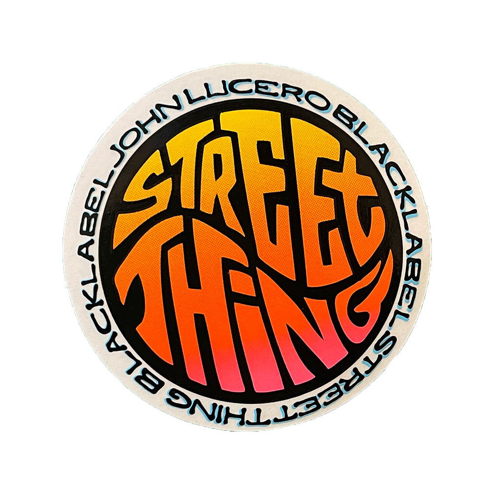 Black Label Skateboards - Street Thing Logo Small Sticker