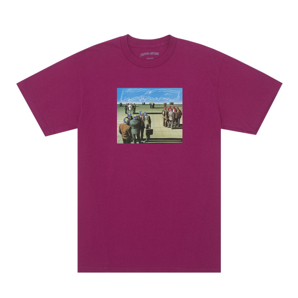 Fucking Awesome World Inc Tee - Berry