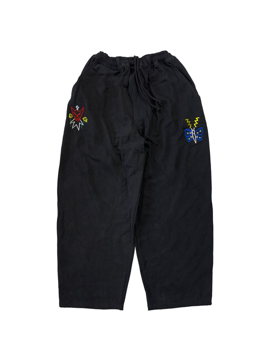 Sex Skateboards Lil Devil Baggy Denim Pant - Black